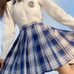 Summer High Waist Preppy Girls Dance Mini Skirt