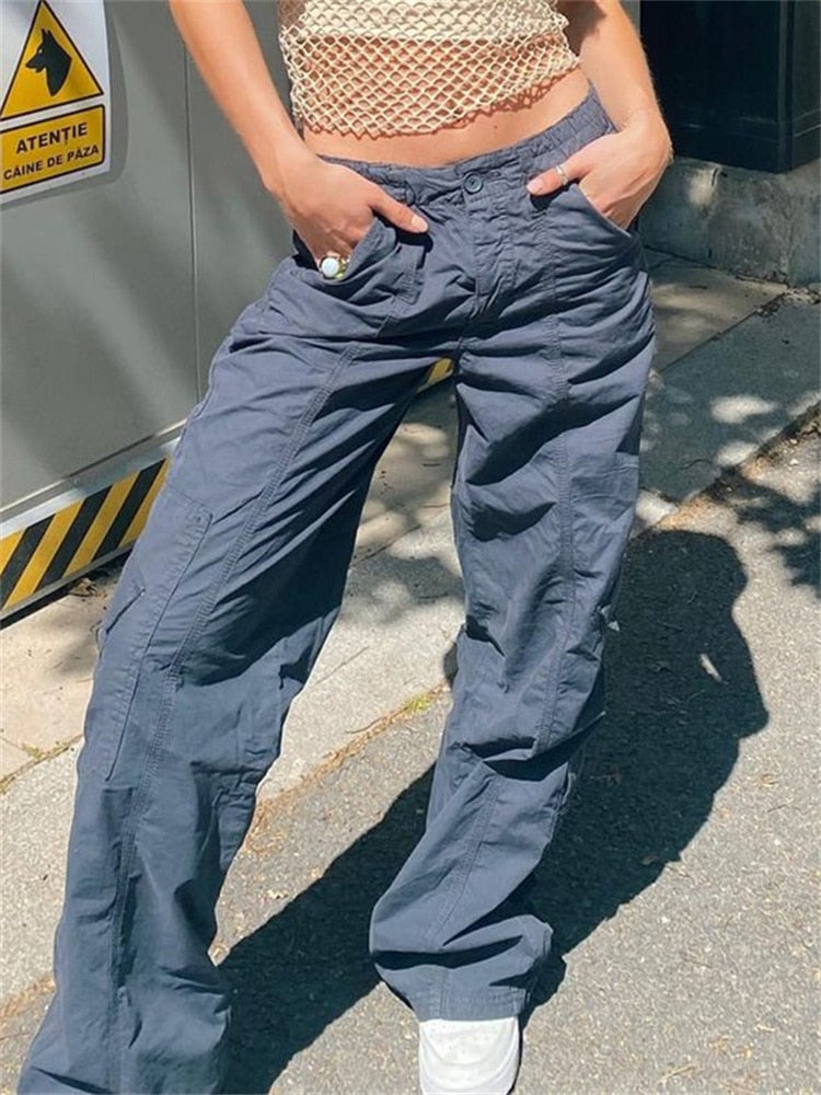Low Waisted Fashion Denim Trousers
