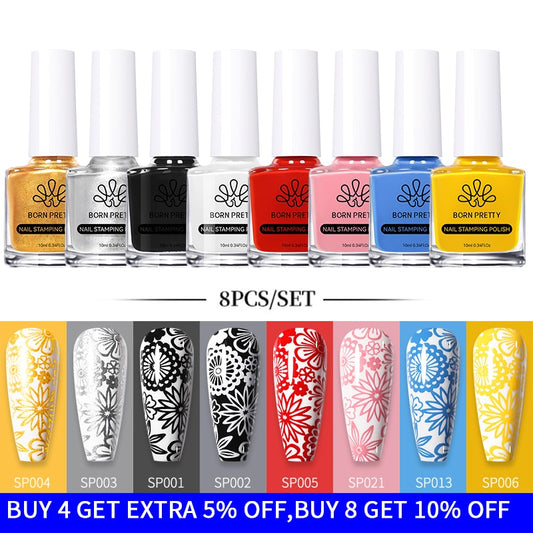 10ml Stamping Nail Polish Set