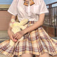 Summer High Waist Preppy Girls Dance Mini Skirt