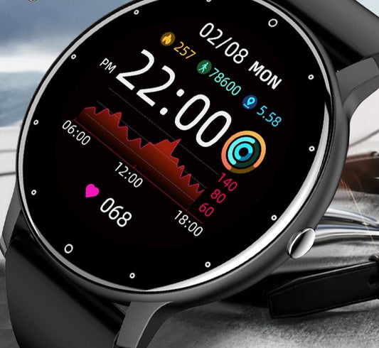 Men Full Touch Screen Sport Fitness Watch