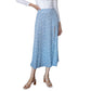 High waist stretch split long A-line skirts