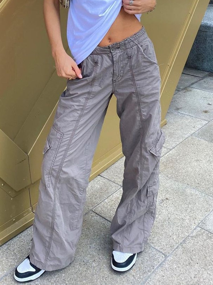 Low Waisted Fashion Denim Trousers