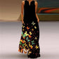 Summer Boho Sleeveless V-Neck Long Dress