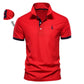 Men Casual Solid Color Slim Fit Polo Shirts