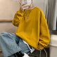 Autumn Solid Color Fleece Oversized Hip Hop Streetwear