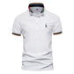 Men Casual Solid Color Slim Fit Polo Shirts