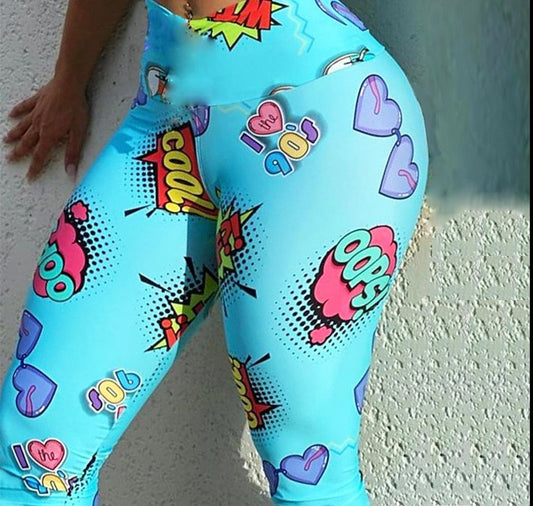 KREYOL CARTOON HIGH WAIST LEGGING
