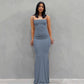 Satin Slip Sleeveless Backless Maxi Dress
