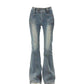 New Women Gyaru Flare Pants